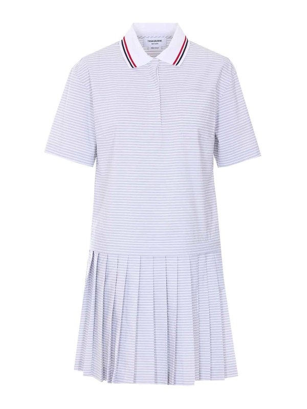 THOM BROWNE: Kurze Kleider - Kurzes Kleid - Grau
