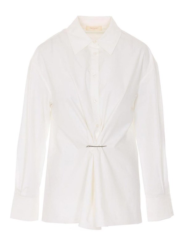 TWINSET: Camisas - Camisa - Blanco