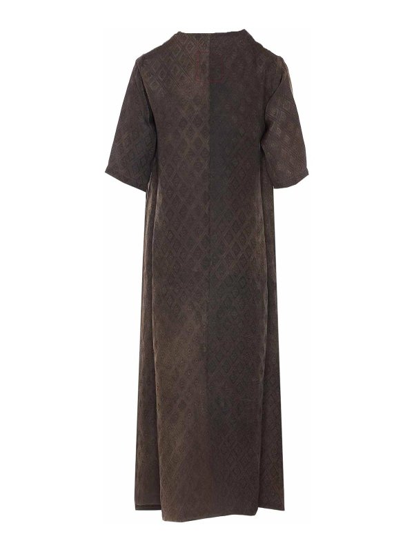UMA WANG: Knielange Kleider online - Knielanges Kleid - Braun