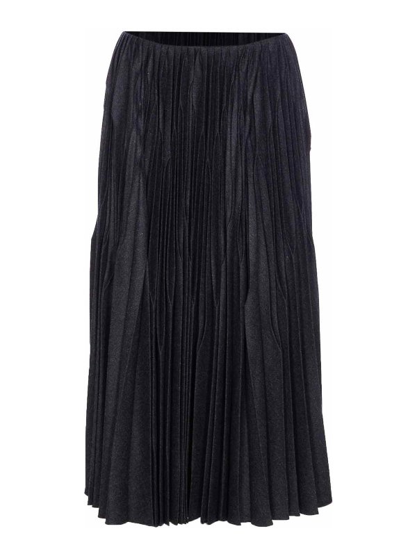 Alaïa: gonne al ginocchio  e longuette - Gonna a pieghe
