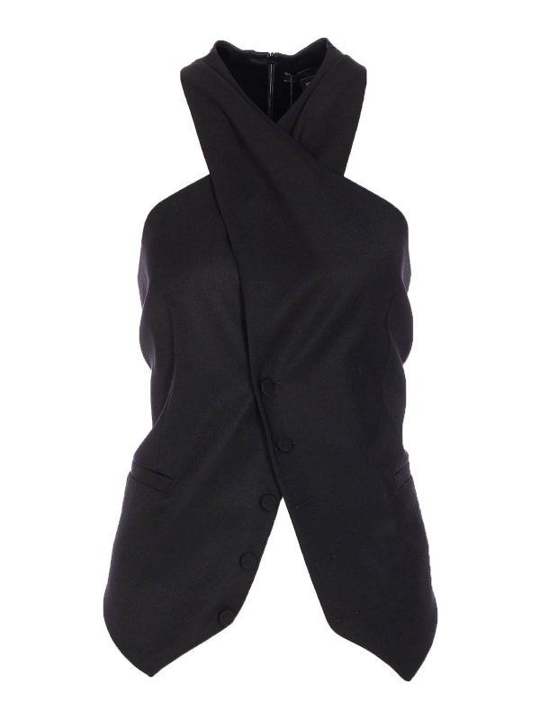Max Mara: Westen - Weste - Schwarz