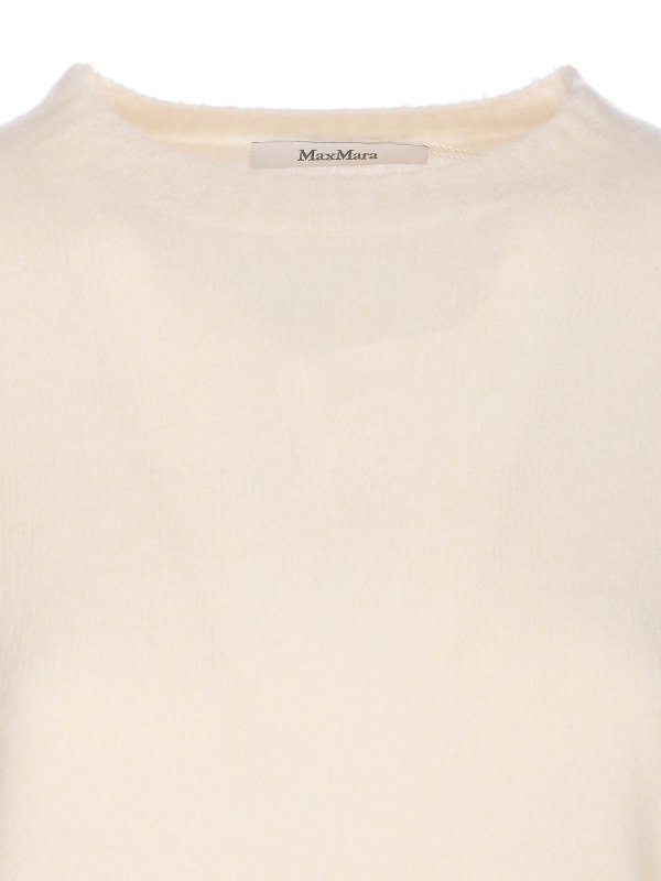 Rundhalspullover - Weiß shop online: Max Mara