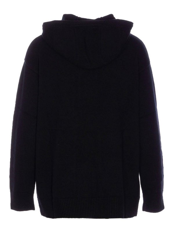Max Mara: Strickpullover mit Rundhalsausschnitt online - Rundhalspullover - Schwarz