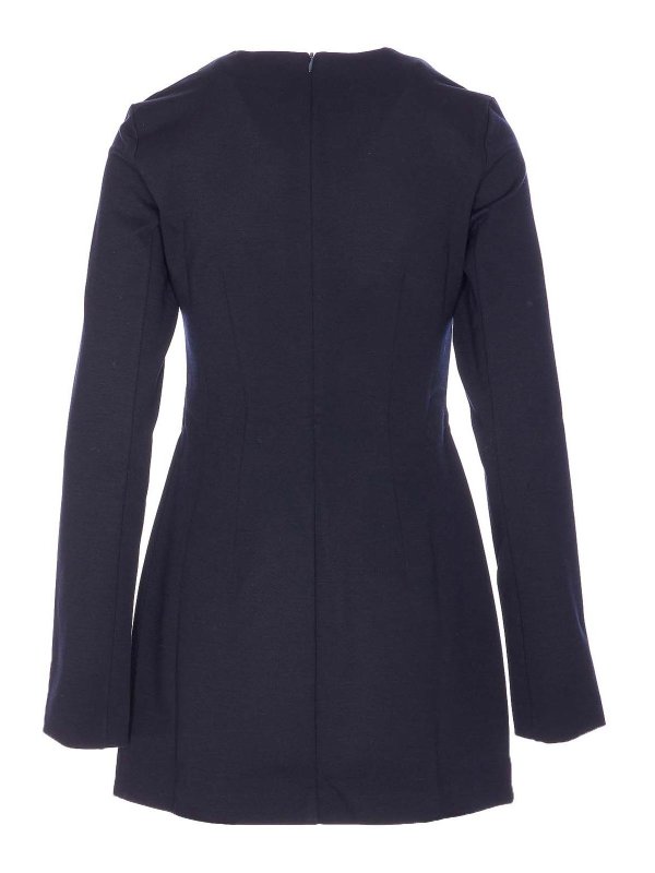 Max Mara: Strickpullover mit Rundhalsausschnitt online - Rundhalspullover - Blau