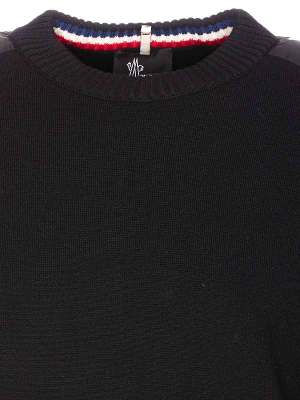 Rundhalspullover - Schwarz shop online: MONCLER