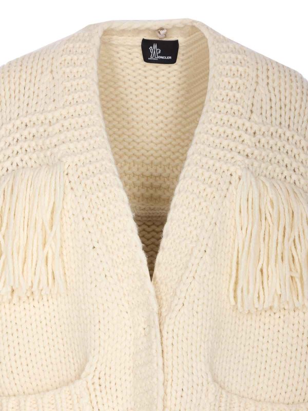 カーディガン - 白 shop online: MONCLER