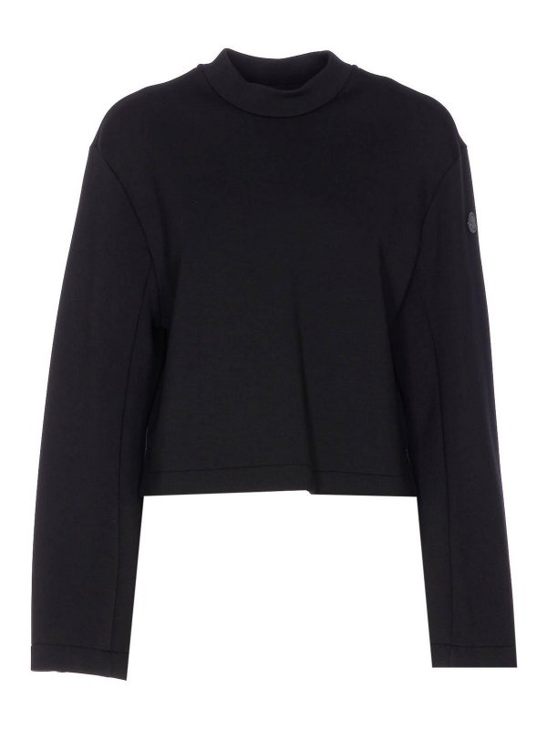 MONCLER: Sweatshirts und Pullover - Sweatshirt - Schwarz