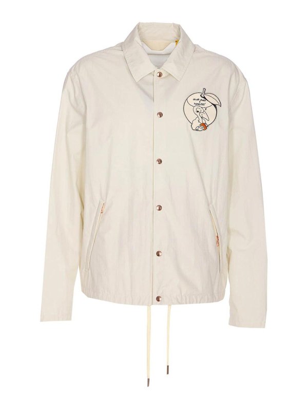 MONCLER: casual jackets - White Satsuma Jacket