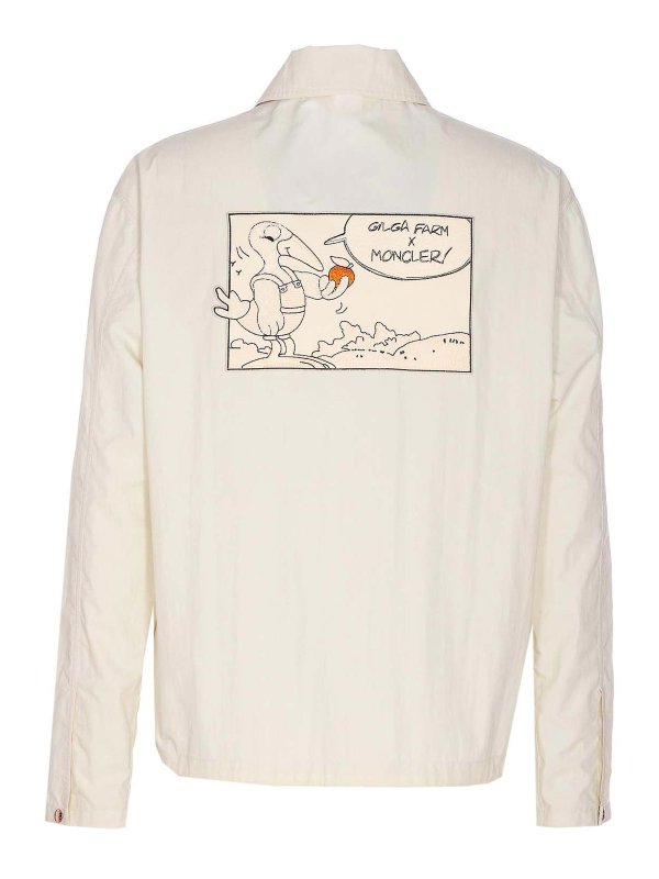 MONCLER: casual jackets online - White Satsuma Jacket