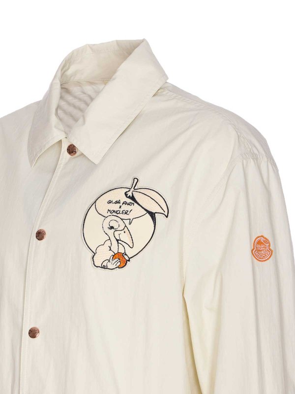 The Best Shops MONCLER: casual jackets - White Satsuma Jacket