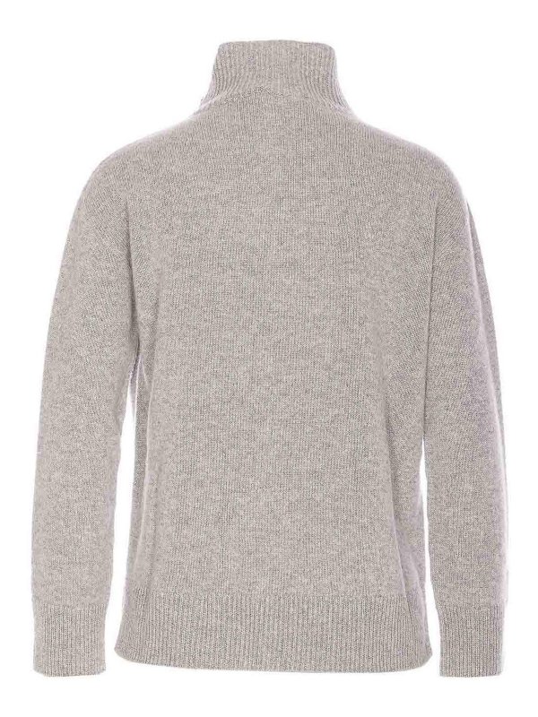 S MAX MARA: Strickpullover mit Rundhalsausschnitt online - Rundhalspullover - Grau