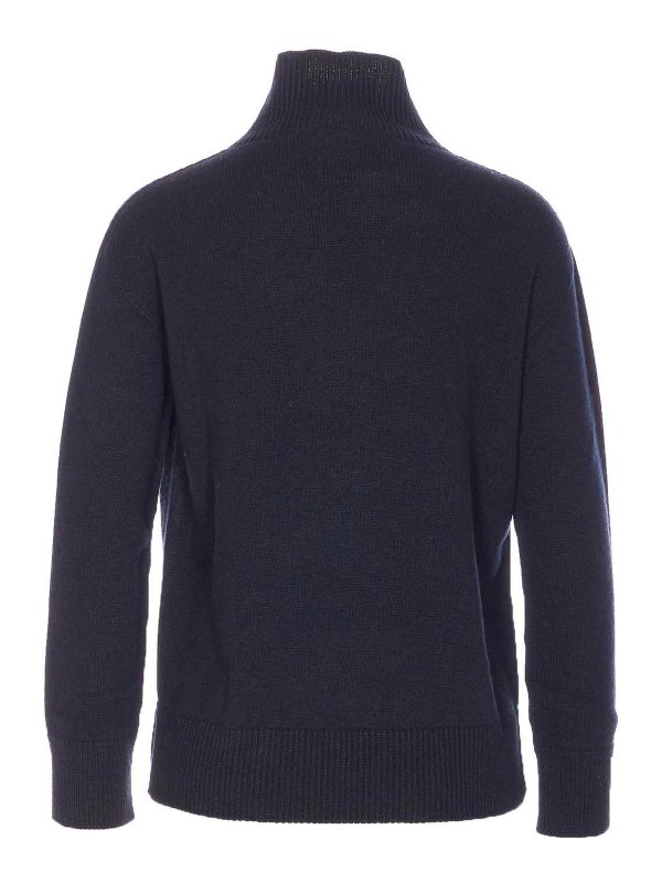 S MAX MARA: Strickpullover mit Rundhalsausschnitt online - Rundhalspullover - Blau