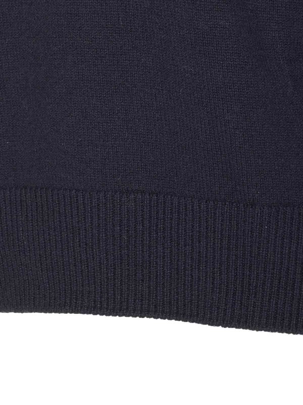 The Best Shops S MAX MARA: Strickpullover mit Rundhalsausschnitt - Rundhalspullover - Blau