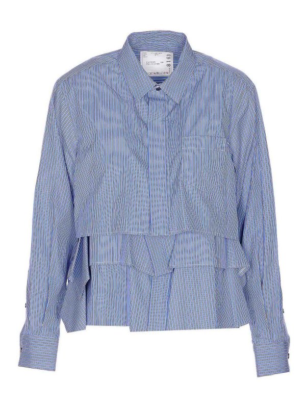 Sacai: Hemden - Hemd - Blau
