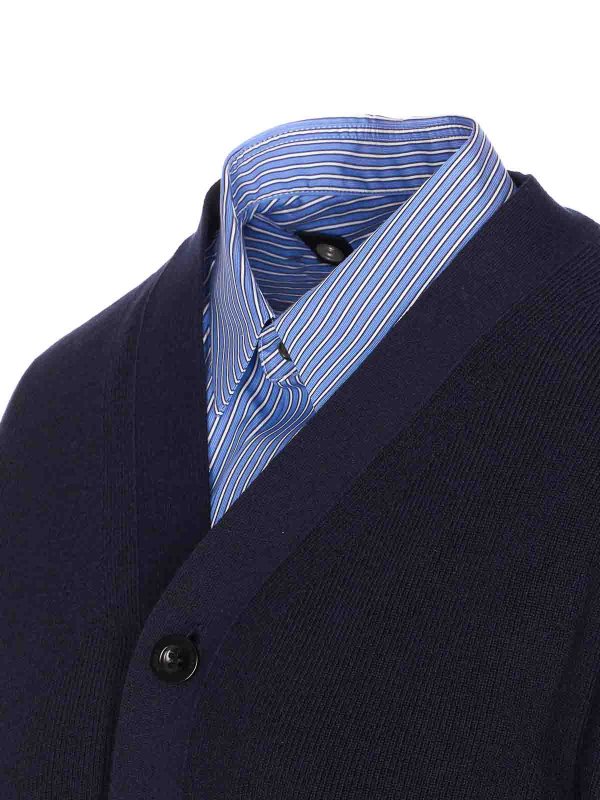 The Best Shops Sacai: Cardigans - Cardigan - Blau