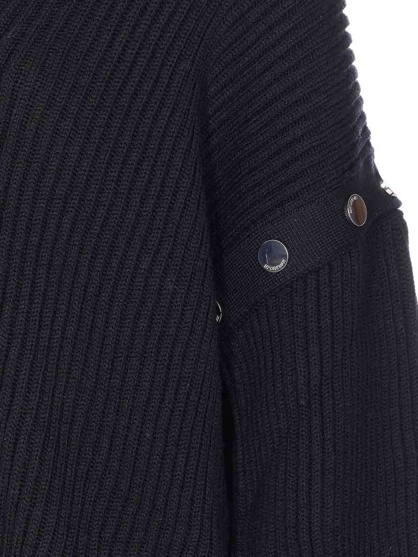 The Best Shops SPORTMAX: Strickpullover mit Rundhalsausschnitt - Rundhalspullover - Schwarz