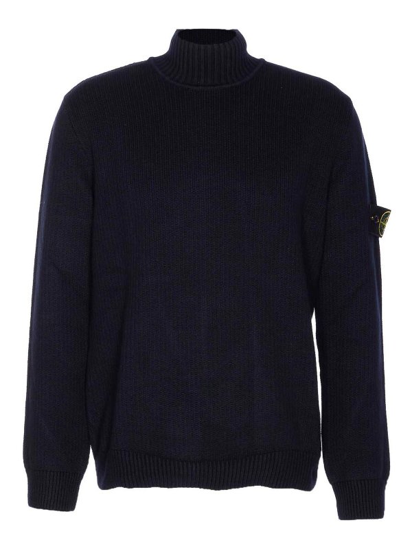 STONE ISLAND: Pull col rond - Pull Col Rond - Bleu