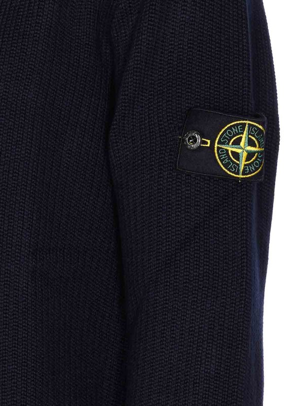 The Best Shops STONE ISLAND: Pull col rond - Pull Col Rond - Bleu
