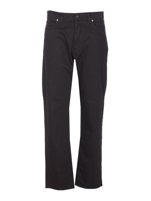 STONE ISLAND: Jeans Rectos - Vaqueros Rectos - Negro