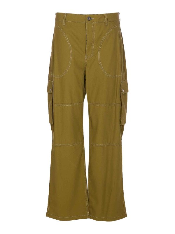 LOEWE: Pantalons casual - Pantalons Décontractés - Vert