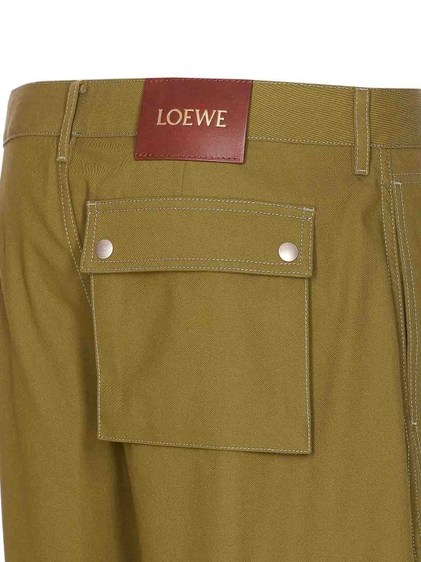 The Best Shops LOEWE: Pantalons casual - Pantalons Décontractés - Vert