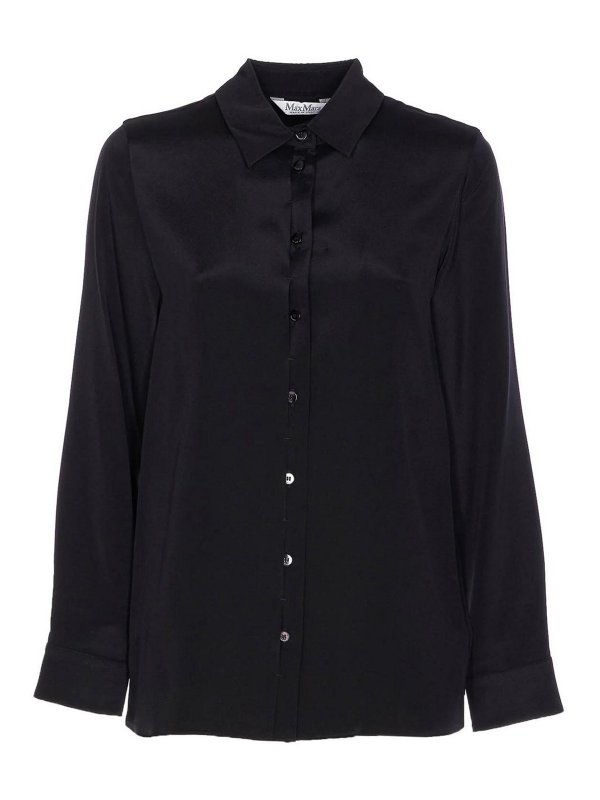 Max Mara: Camisas - Camisa - Negro