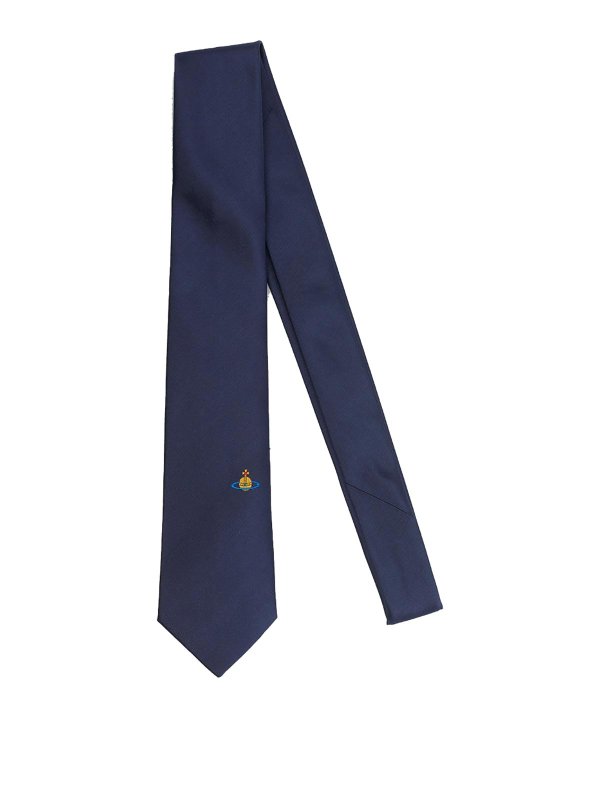 VIVIENNE WESTWOOD: Corbatas y pajaritas - Corbata - Azul
