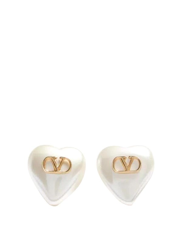イヤリング - 白 shop online: VALENTINO GARAVANI