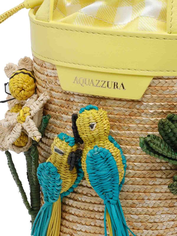 Mini borsa a secchiello shop online: Aquazzura