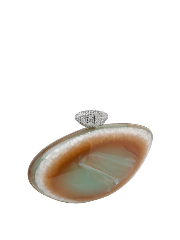 BENEDETTA BRUZZICHES: Clutch online - Pochette - Vert