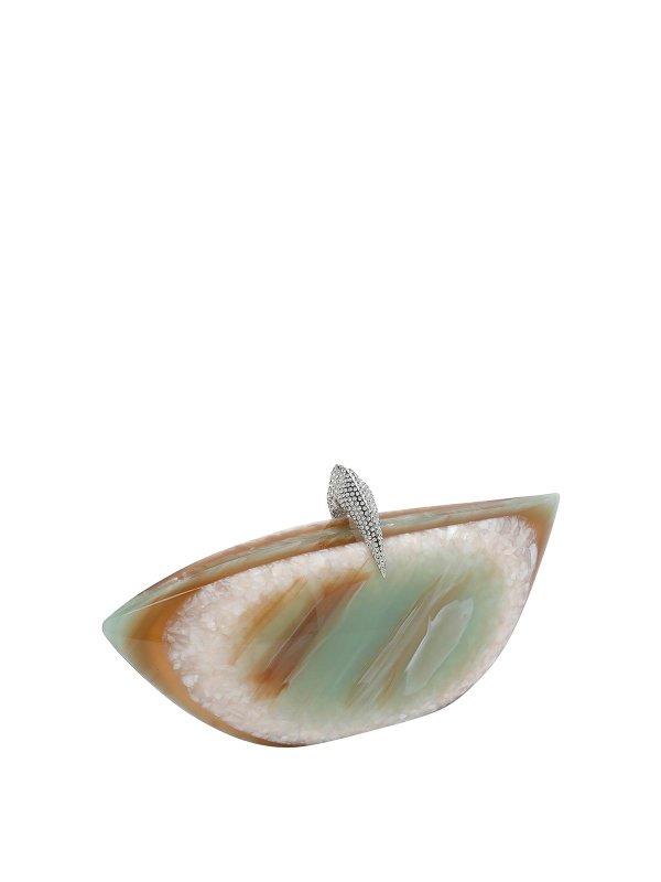 BENEDETTA BRUZZICHES: Clutch online - Pochette - Vert