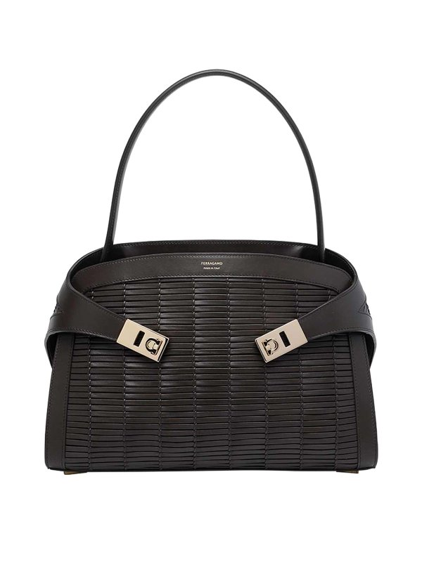 SALVATORE FERRAGAMO: トートバッグ - トートバッグ - ブラウン