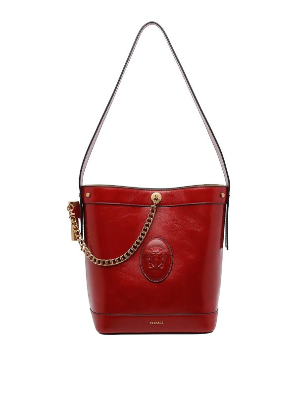 VERSACE: Bucket bags - Pivot Small Bucket Bag