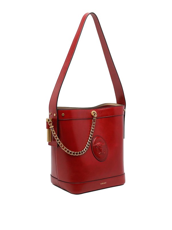VERSACE: Bucket bags online - Pivot Small Bucket Bag