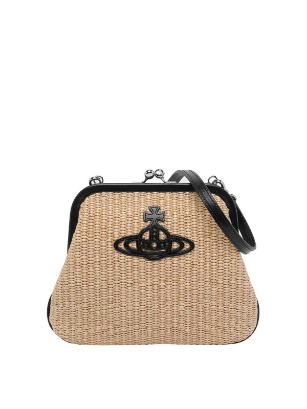 VIVIENNE WESTWOOD: クラッチバッグ - クラッチバッグ - ベージュ