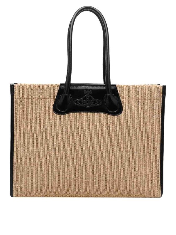 VIVIENNE WESTWOOD: トートバッグ - トートバッグ - ベージュ