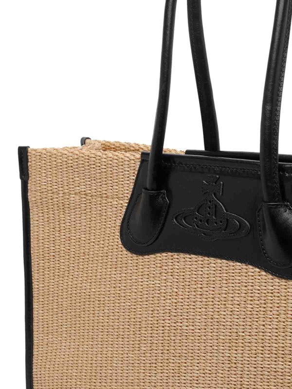 トートバッグ - ベージュ shop online: VIVIENNE WESTWOOD