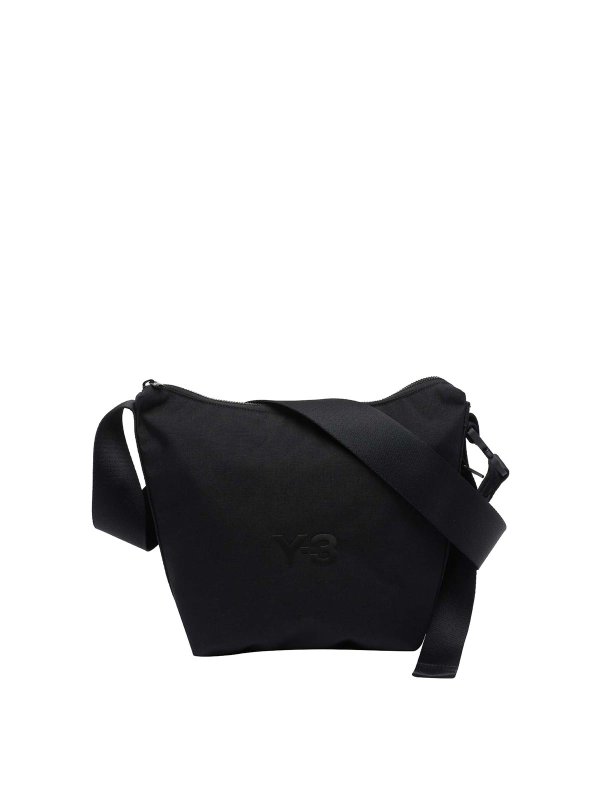 Y-3: borse a tracolla - Borsa a tracolla nera