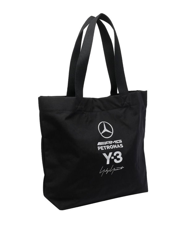 Y-3: shopper online - Borsa tote nera