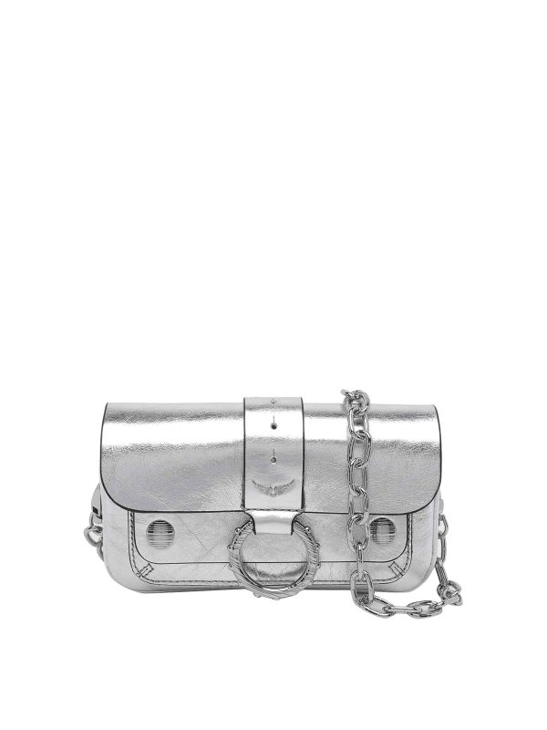 ZADIG&VOLTAIRE: クロスボディバッグ - クロスボディバッグ - 銀