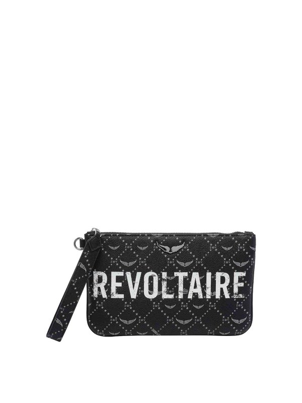 ZADIG&VOLTAIRE: クラッチバッグ - クラッチバッグ - 黒