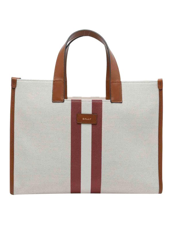 BALLY: totes bags - White Easy Tote Bag
