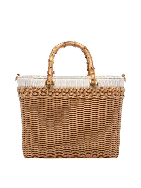 The Best Shops Liu Jo: shopper - Borsa tote beige e bianca