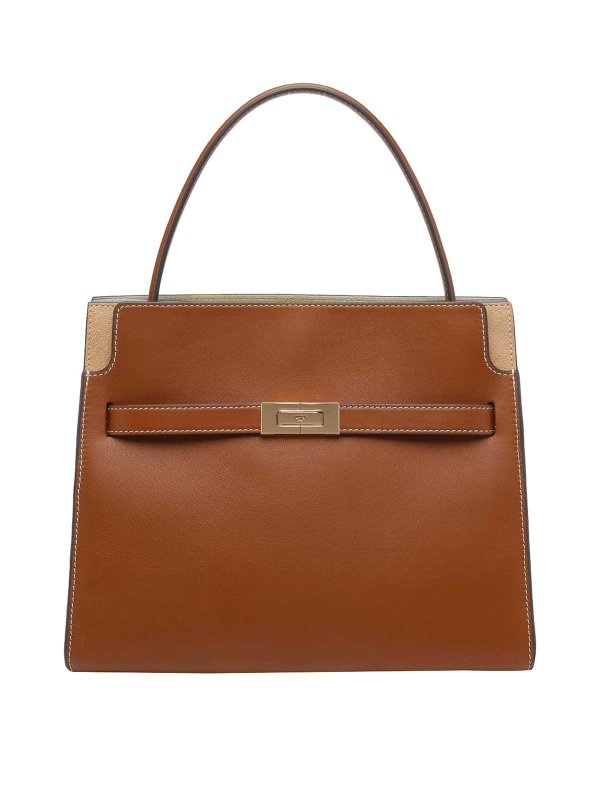 TORY BURCH: totes bags - Small Double Lee Radziwill Handbag