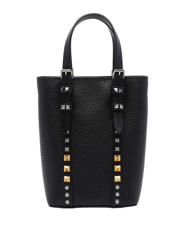 VALENTINO GARAVANI: トートバッグ - トートバッグ - 黒