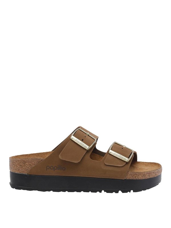 BIRKENSTOCK: サンダル - サンダル - ブラウン