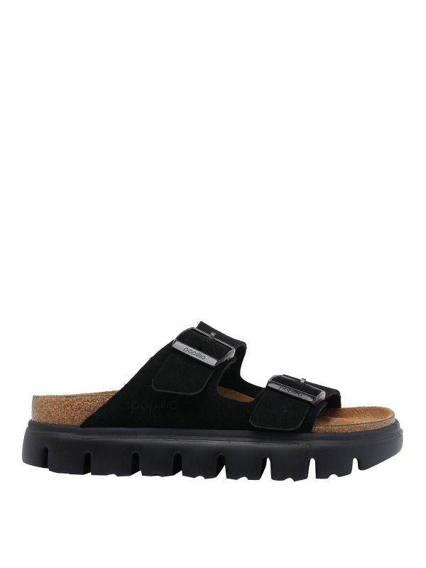 BIRKENSTOCK: サンダル - サンダル - 黒