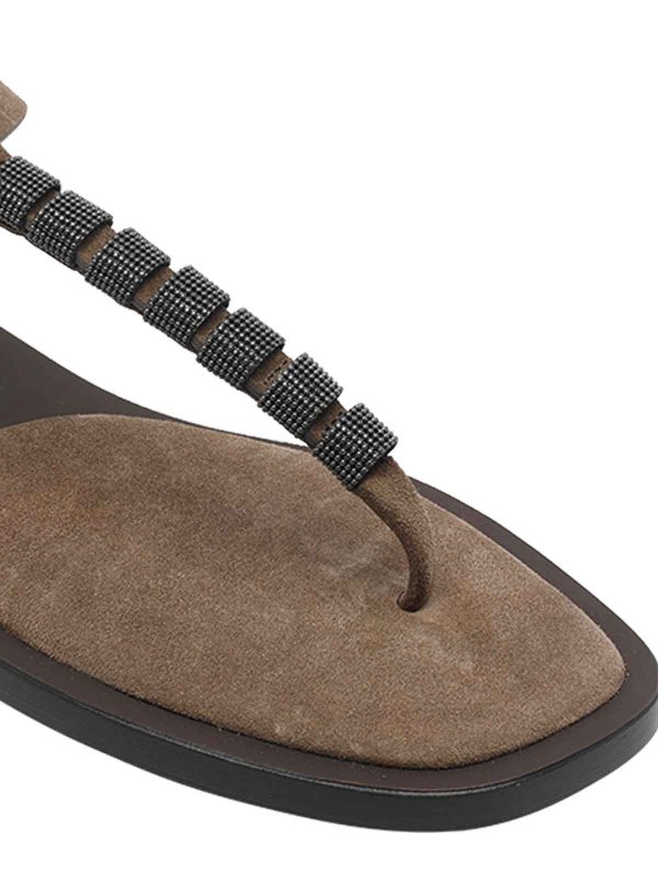 サンダル - ブラウン shop online: BRUNELLO CUCINELLI