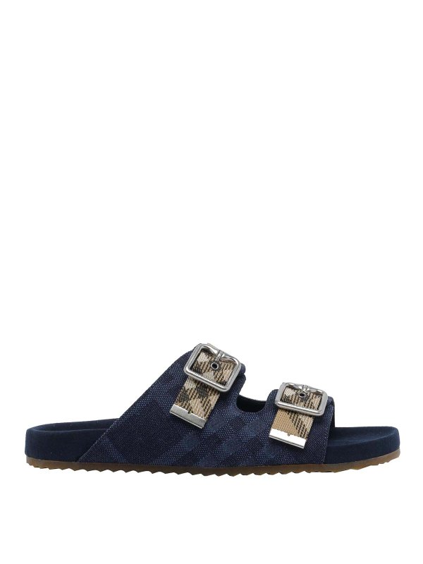 BURBERRY: sandali - Sandali Riccio Blu