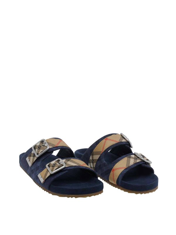 BURBERRY: sandali online - Sandali Riccio Blu